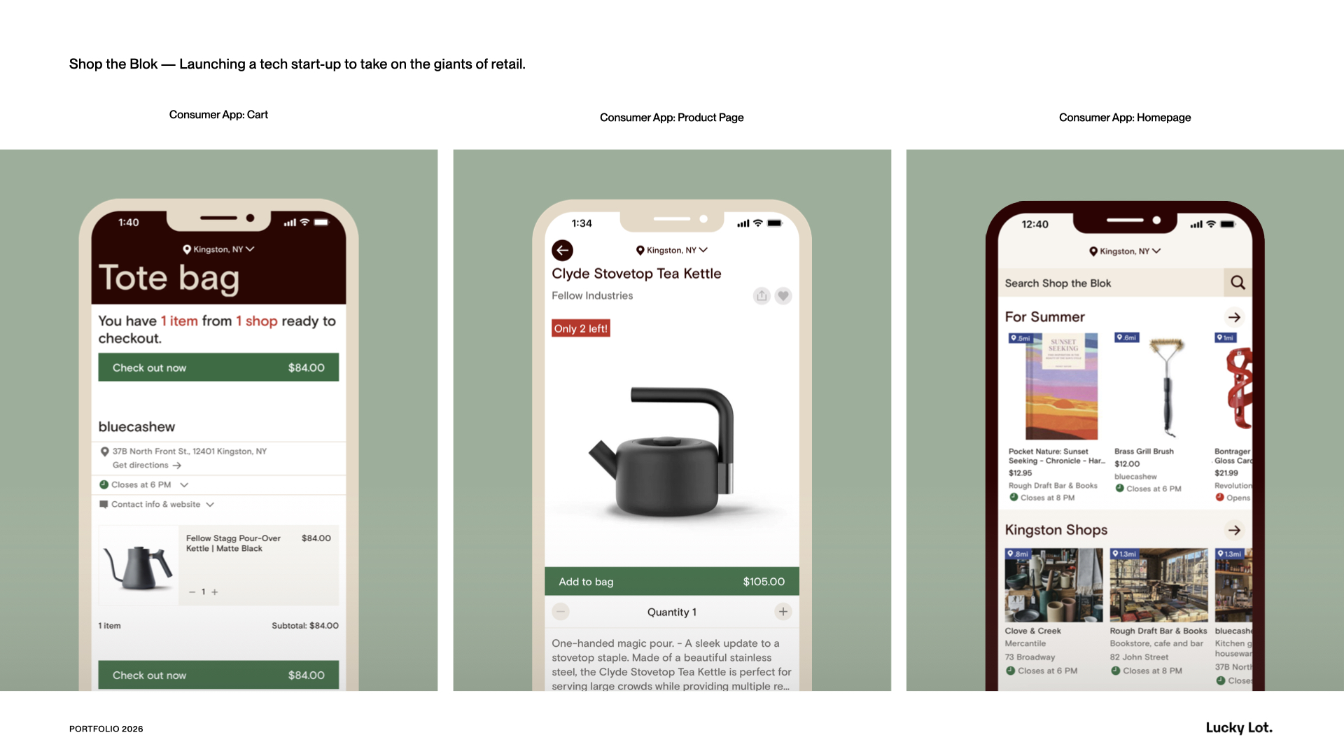Lucky Lot portfolio — selected work